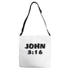 john 3 16 Adjustable Strap Totes