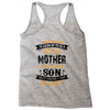 Super Cool Mother Of A Freaking Awesome Son Racerback Tank