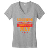 Legends Are Born In July Women's V-Neck T-Shirt