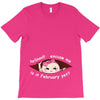 February Peeking Out Asian Baby Girl T-Shirt