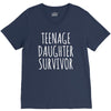 teenage daughter survivor V-Neck Tee