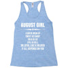 Super August Girl Racerback Tank