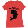 oh whale! Ladies Fitted T-Shirt