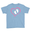 Baby Girl with Heart Any Name Customized Youth Tee