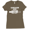 sarcasm now loading Ladies Fitted T-Shirt