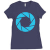 camera shutter Ladies Fitted T-Shirt