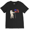 Astronaut Celebrating Independence  Day at 1776 V-Neck Tee