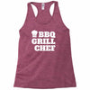 bbq grill chef Racerback Tank