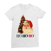 vintage santa christmas Ladies Fitted T-Shirt