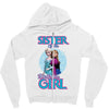 sister of the birthday girl Zipper Hoodie
