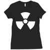 biohazard logo die cut vinyl Ladies Fitted T-Shirt