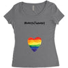 Worth The Wait Rainbow Women's Triblend Scoop T-shirt