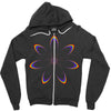 rainbow flower Zipper Hoodie