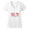 shut up Women's V-Neck T-Shirt