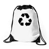 recycle screen printed Drawstring Bags