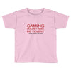 gaming doesn't make me violent Toddler T-shirt