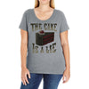 the cake is a lie Ladies Curvy T-Shirt