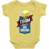 drinking beer Baby Bodysuit