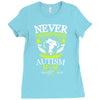 THE POWER OF AN AUTISM MOM Ladies Fitted T-Shirt