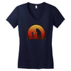 chihiro on sunset Women's V-Neck T-Shirt