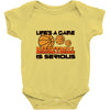 life's a game basketball Baby Onesie