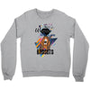 who loves bassets Crewneck Sweatshirt