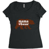mama love bear Women's Triblend Scoop T-shirt