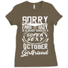 This Guy Is Taken By A Super Sexy October Girlfriend Ladies Fitted T-Shirt