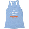this girl loves halloween Racerback Tank