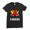 Canada Leaf LGBT Ladies Fitted T-Shirt