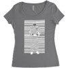 banksy prisoner barcode Women's Triblend Scoop T-shirt