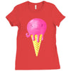 octopus icecream Ladies Fitted T-Shirt
