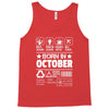 Born In October Tank Top