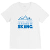 i'd rather be skiing V-Neck Tee