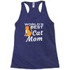 world's best cat mom Racerback Tank