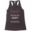 ugly christmas aunt Racerback Tank