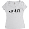 evolution fortnite Women's Triblend Scoop T-shirt