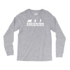 be nice to fat people bear chase funny pub joke Long Sleeve Shirts