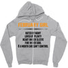 February Girl Hated By Many Zipper Hoodie