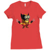 minion wolverine Ladies Fitted T-Shirt