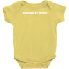 grunge is dead Baby Onesie