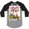 calvin hobbes 3/4 Sleeve Shirt