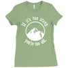 if it's too steep you're too old Ladies Fitted T-Shirt