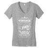 Vintage Aged To Perfection 1969 Women's V-Neck T-Shirt