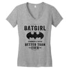 Batgirl Stronger And Faster Better Than Ever Women's V-Neck T-Shirt