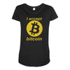 bitcoin Maternity Scoop Neck T-shirt