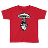heart and nuclear explosion Toddler T-shirt