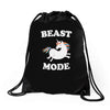 beast mode Drawstring Bags