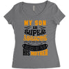 My Son Is Super Awesome His Mother Women's Triblend Scoop T-shirt