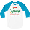 we wish you happy holidays &amp; merry christmas 3/4 Sleeve Shirt
